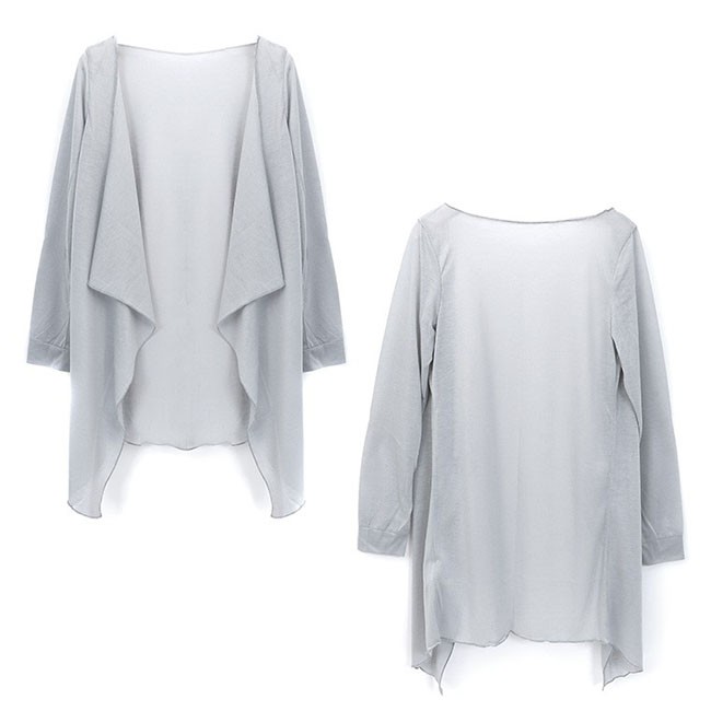 UVケアカーディガン ロング スプリングカーディガン UVカット サマーニット コーディガン トッパーカーディガン 長袖 薄手 日焼け対策 UV対策 冷房対策 マキシ丈