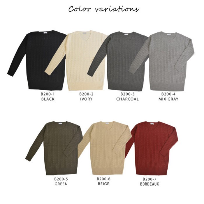 ケーブル編みＶネックチュニック ニットチュニック Vネック ロングニット ケーブル編み レディース トップス 長袖 ゆるニット 無地 ゆったり 体系カバー