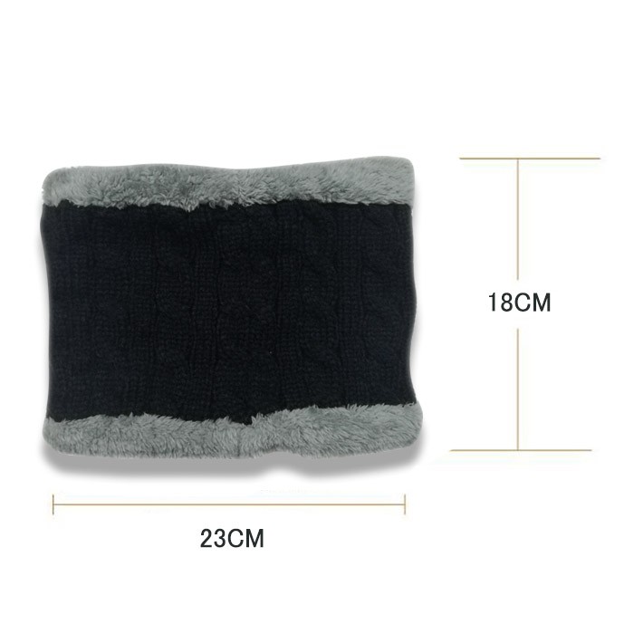 裏起毛ニットネックウォーマー マフラー ニット ケーブル編み 厚手 裏起毛 裏ボア付き 防寒対策 保温 防寒 厚手 ユニセックス 男女兼用