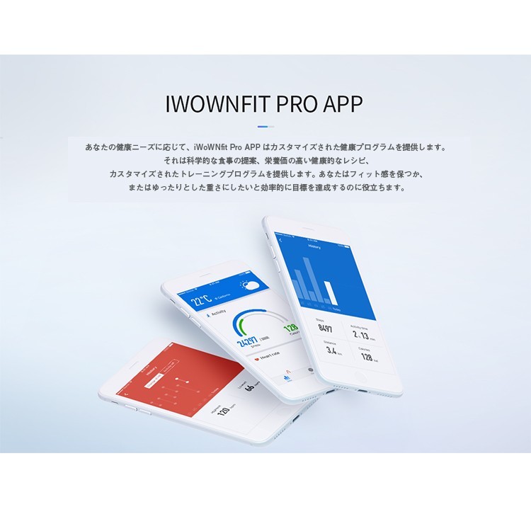 スマートウォッチ,iWOWNfit,i6,Pro,正規代理店,日本語対応,フィットネスリストバンド,スマートブレスレット,iPhone,Android対応,24時間自動測定,