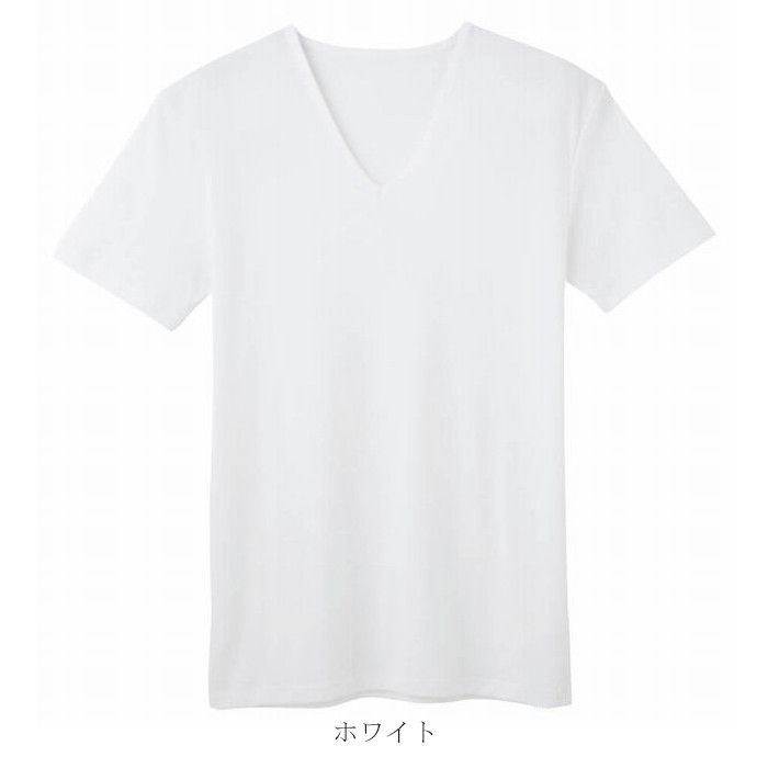 Tシャツ インナー 無地 Vネック アンダーウェア 半袖 吸汗速乾 消臭 フィットタイプ スリム Ｖ首 フィットタイプ 綿 小さめ メンズ