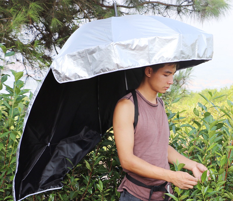 手ぶら傘 かさ 傘 日よけ 雨傘 農作業 アウトドア キャンプ バーベキュー 釣り 雨具  雨よけ ハンズフリー｜jolicoer｜02