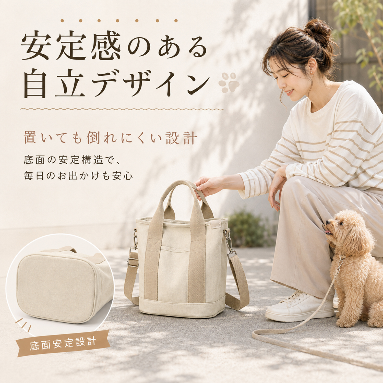 シェットランドシープドッグ犬 シェルティ 犬用散歩バッグ2WAY