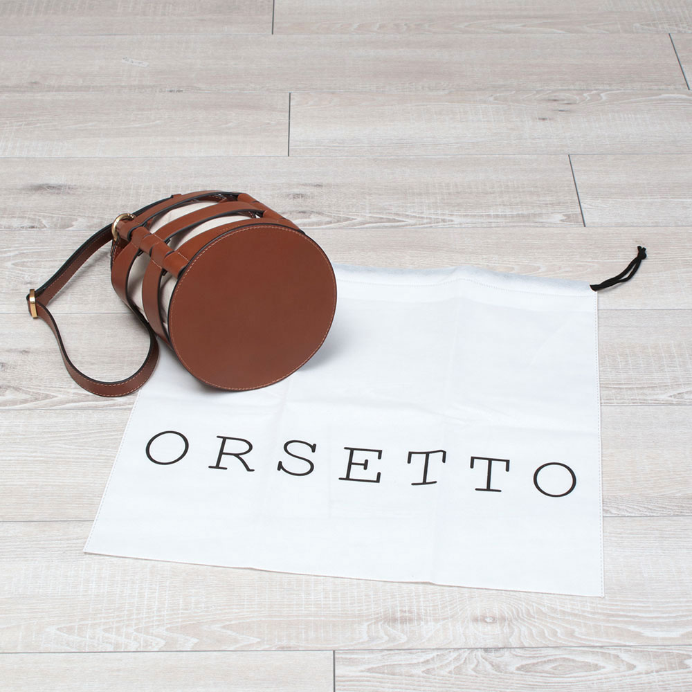 オルセット バッグ 巾着付き 縦型ショルダーLUCE ORSETTO 01-103-02