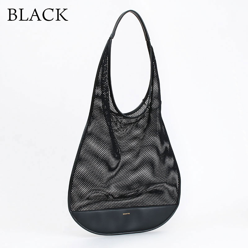 23SS 極美品 オルセット ラフィアフウ メッシュ ショルダーバッグ レザー 23SS 極美品 オルセット ラフィアフウ メッシュ ショルダー