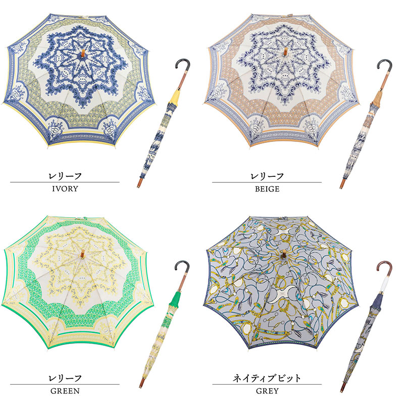 日傘 雨傘 晴雨兼用 長傘 マニプリ manipuri プリントパラソル 