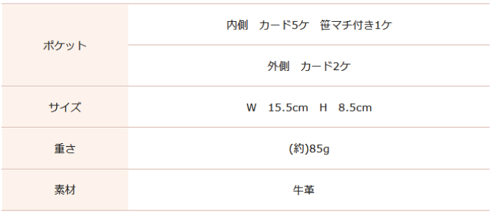 オルセット フラグメントケース サイズ表
