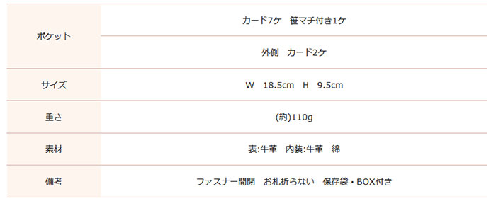 オルセット フラグメントケース サイズ表