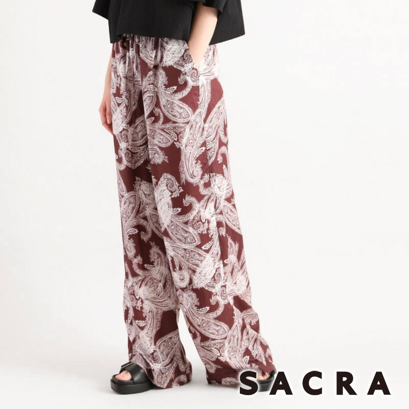SACRA（ファッション） SACRA サクラ パンツ OVERLAP PAISLEY