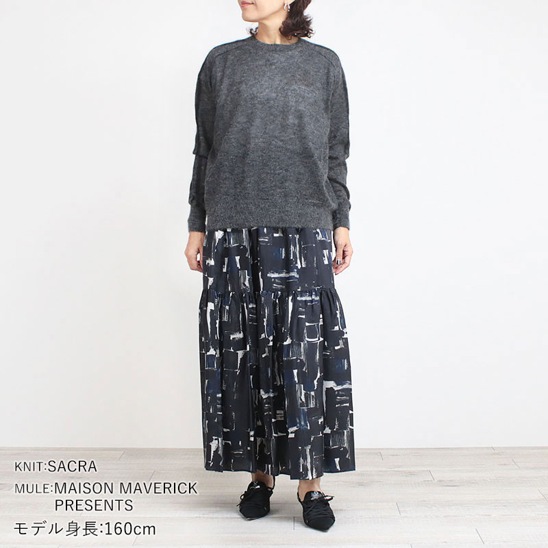 SACRA（サクラ） スカート BRUTH PAINTING 25FALL 125510123 サイズ36