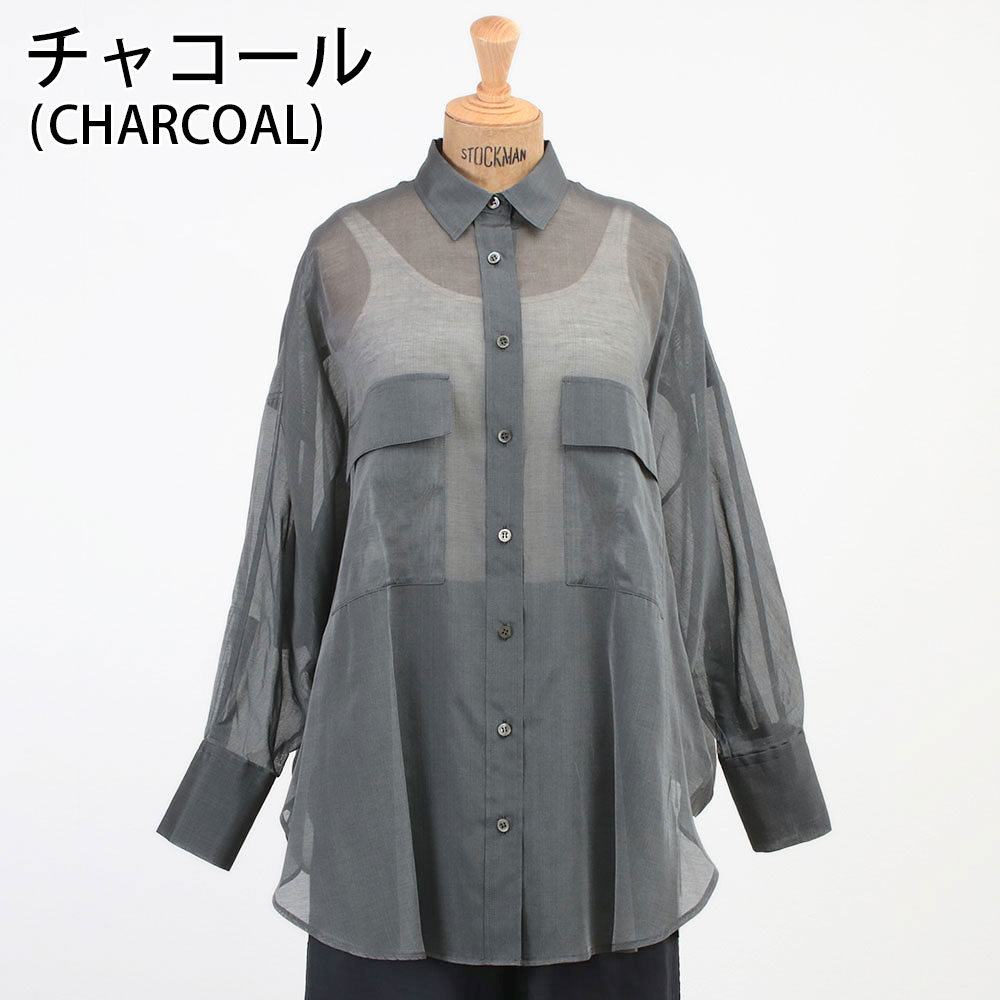 SACRA サクラ シャツ PREMIUM SILK COTTON SHIRT 123210071