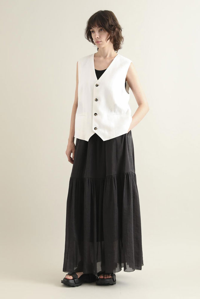 再入荷商品 SACRA（ファッション） オーガンジースカート サクラ SACRA スカート