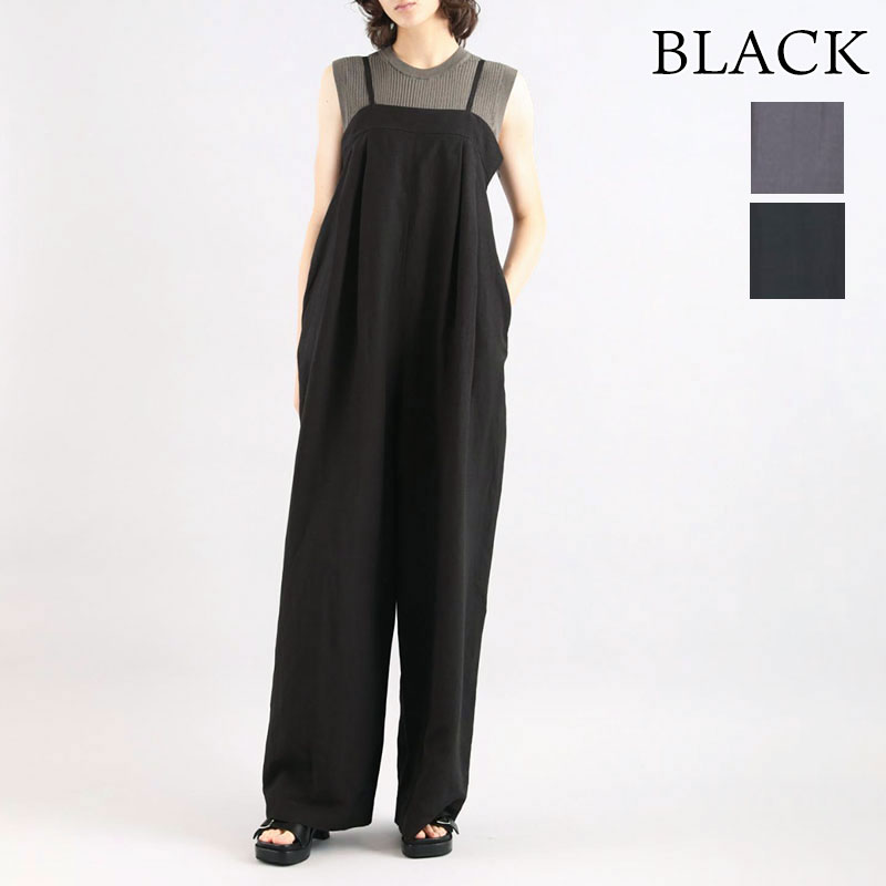 驚きの価格が実現！ SACRA（ファッション） SACRA タンブル レーヨンリネン サクラ サロペット・オーバーオール・オールインワン