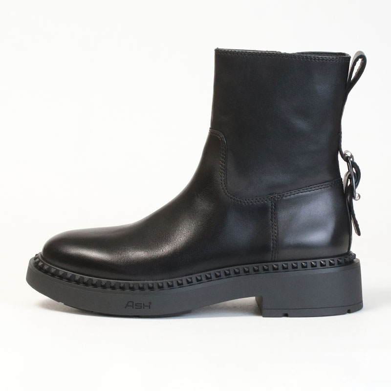 美品　ASH ブーツ　サイズ35 ASH アッシュ サイドジップ ショートブーツ MAGNUM 139135 BLACK