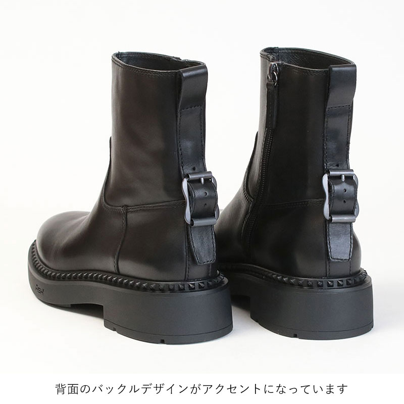 ASH（アッシュ） サイドジップ ショートブーツ MAGNUM 139135 BLACK