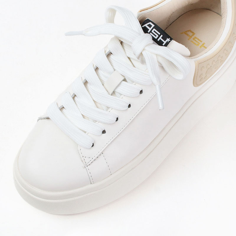 ASH アッシュ MOBY RUBBER 厚底スニーカー ホワイトxベージュ