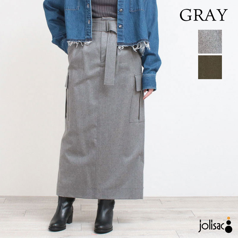 SACRA（サクラ） スカート SACRA 123617121 ミリタリースカート ベルト