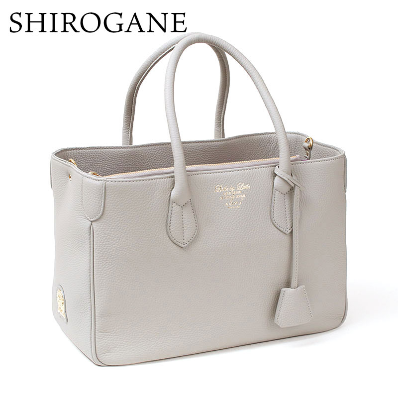 admj 32cmトート シュリンク SHIROGANE