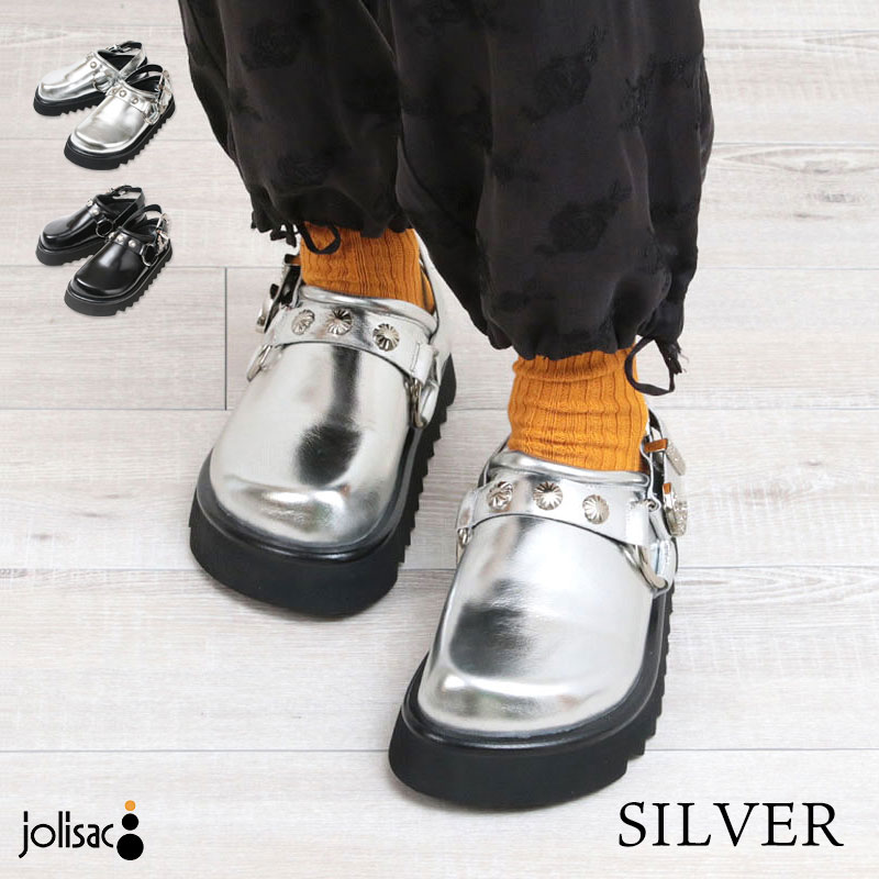 MANA（マナ） サボサンダル レディース シルバースタッズ 563000 新作