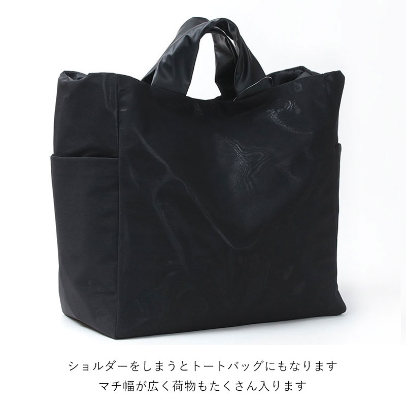 acrylic 2WAYトートバッグ 1162 ドットブラック ハンドル持ち