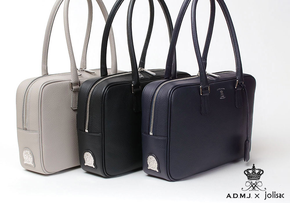 A.D.M.J ADMJ 正規品 バッグ 別注 牛革シュリンク ボストン A.D.M.J ADMJ 正規品 バッグ 別注 牛革シュリンク ボストン