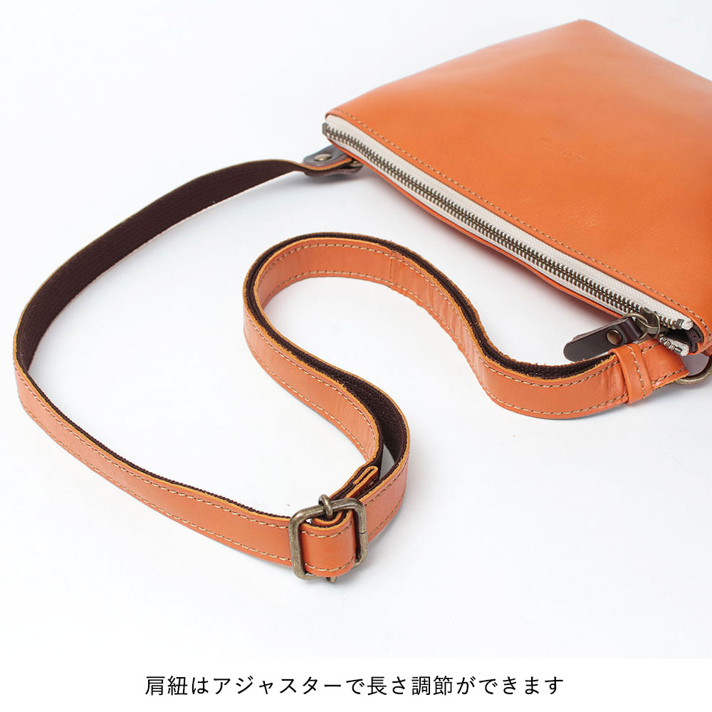LESS DESIGN サコッシュ 本革 ストラップ