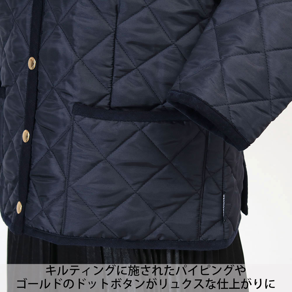 tww ノーカラージャケット キルティング