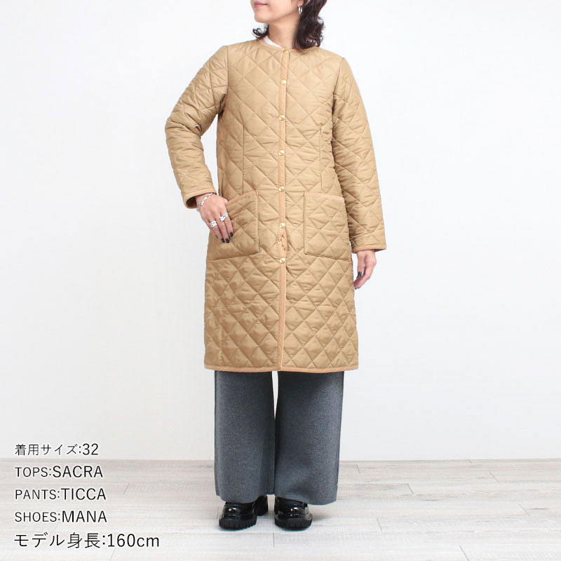 tww ノーカラーコート コーディネート例