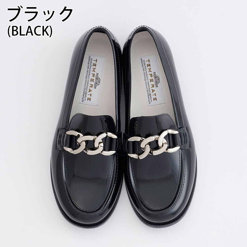 テンパレイト ローファー TEMPERATE レインシューズ 防水 ビッグチェーン AUSTIN PVC SALE30%OFF｜jolisac｜02