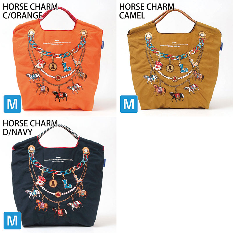 Ball&Chain エコバッグ 馬柄バリエーション 