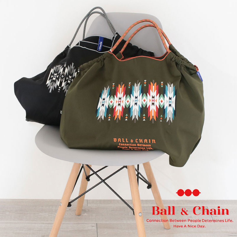 Ball&Chain エコバッグ ネイティブブラック
