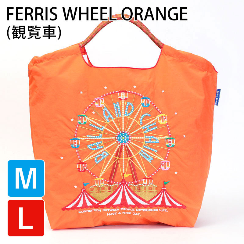 Ball＆Chain（ボールアンドチェーン） m l エコバッグ M Lサイズ 刺繍