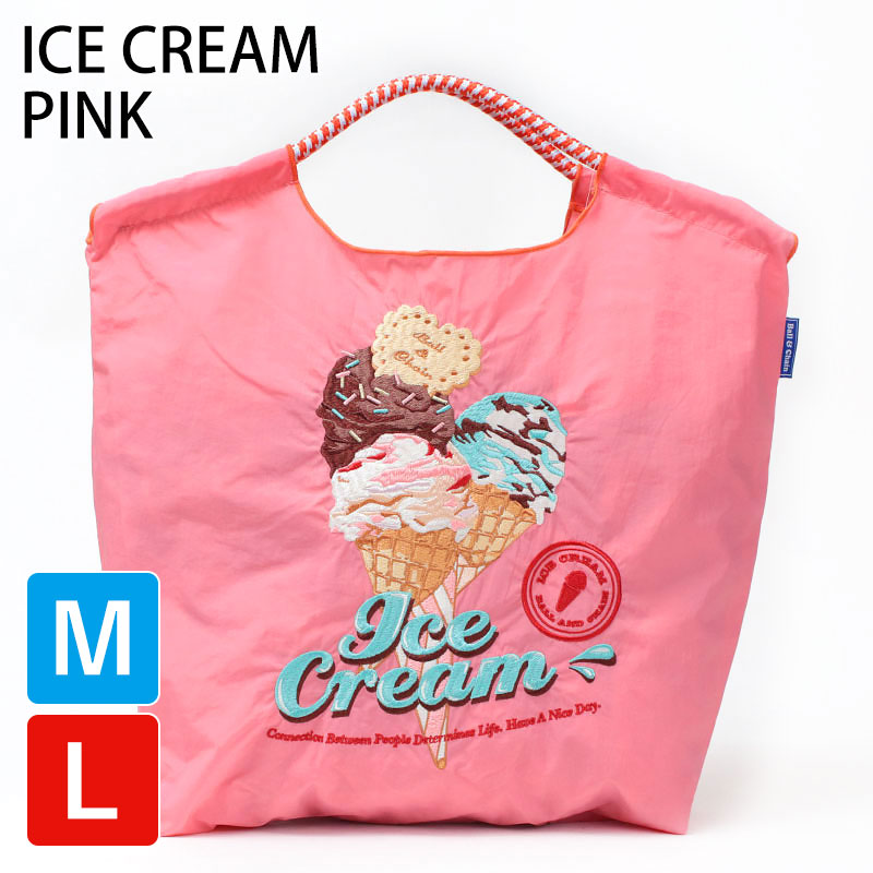 Ball＆Chain（ボールアンドチェーン） m l エコバッグ M Lサイズ 刺繍