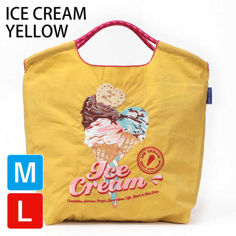 Ball＆Chain（ボールアンドチェーン） m l エコバッグ M Lサイズ 刺繍