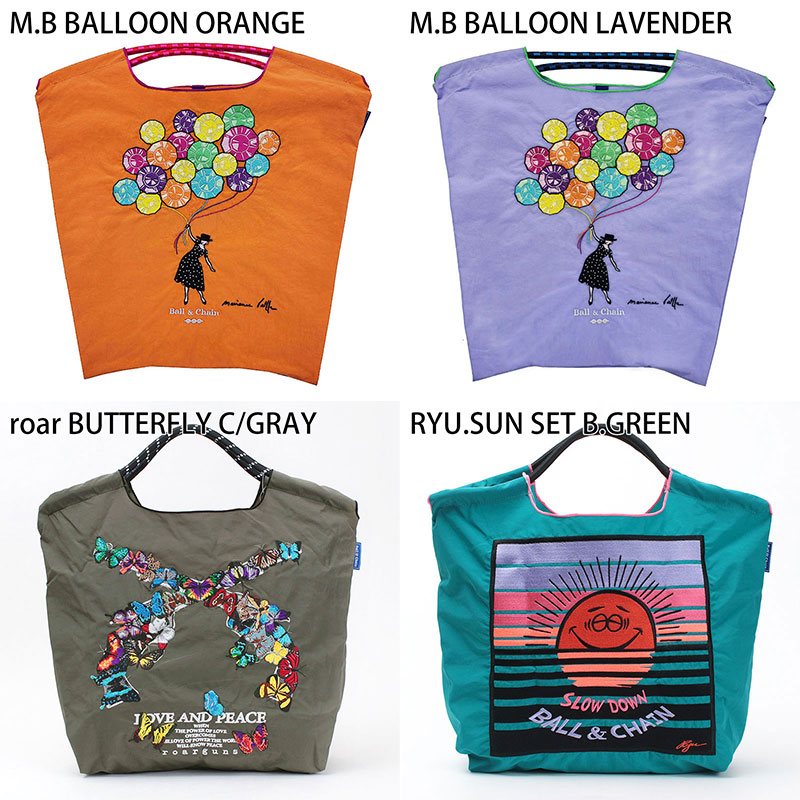 Ball&Chain エコバッグ カラバリ