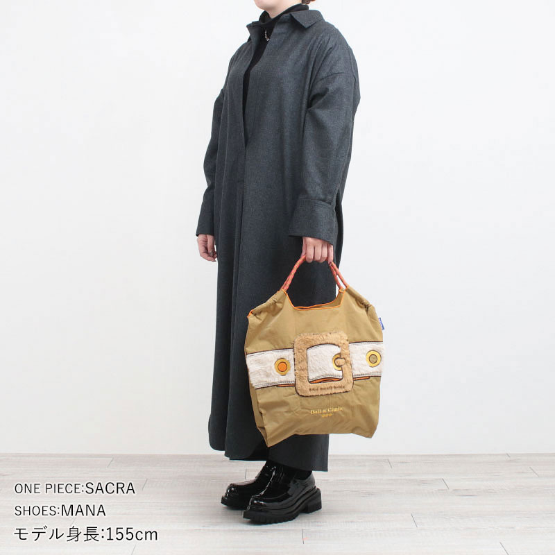 千鳥屋刺繍エコバッグ（ベージュ・ブルー）ボールアンドチェーン 千鳥屋刺繍エコバッグ（ベージュ・ブルー）ボールアンドチェーン