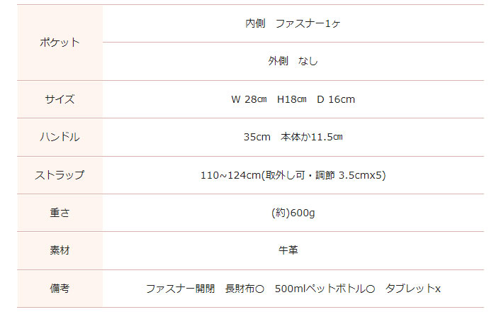 クリスチャンヴィラ ボストンバッグ サイズ表