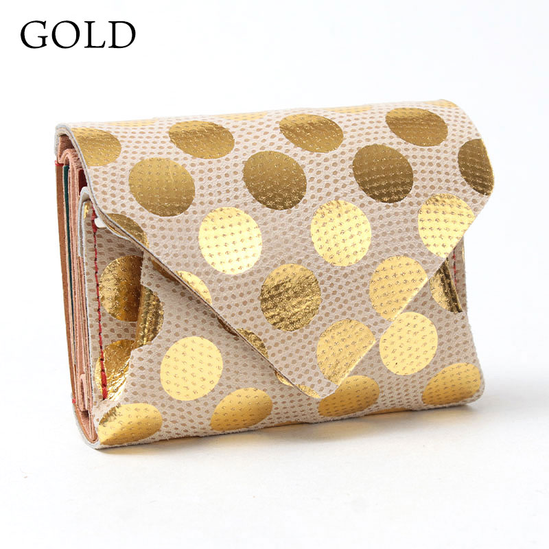 Carmine（カーマイン） 財布 コンパクトウォレット 折り財布 ドット