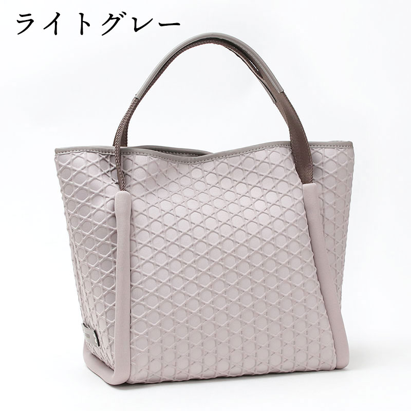 LAQUOH KAGOME トートバッグ ライトグレー