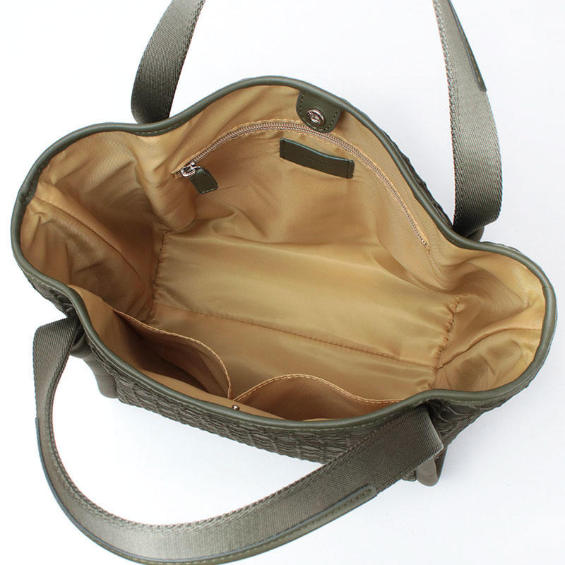 LAQUOH KAGOME トートバッグ モスグリーン内装