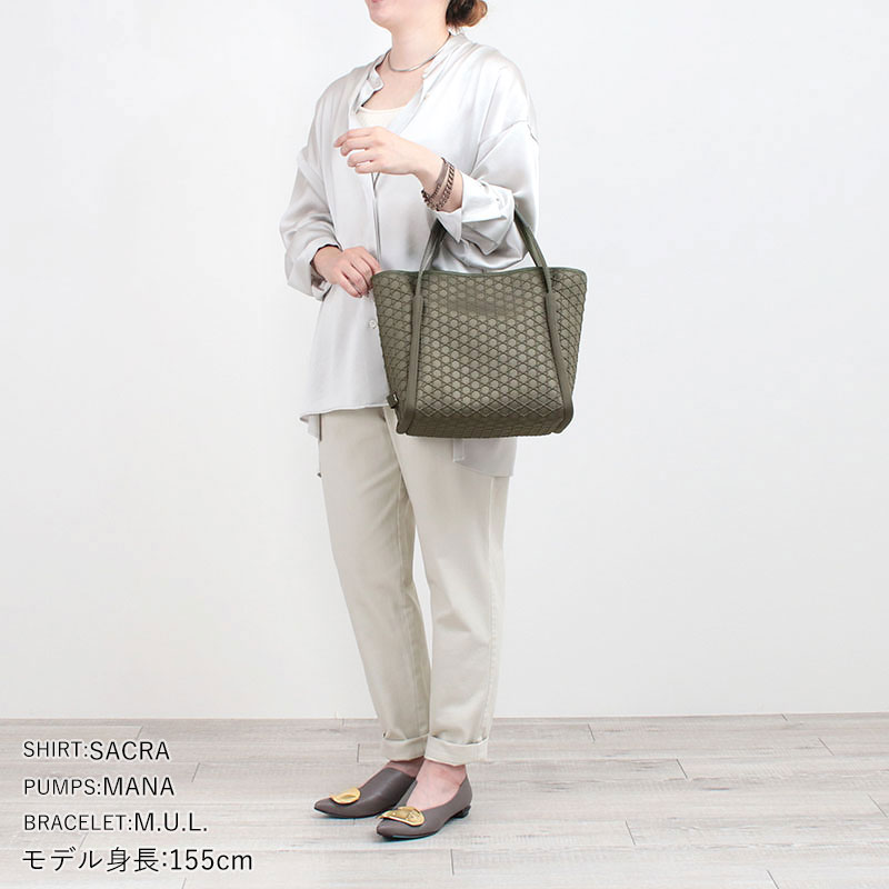 LAQUOH KAGOME トートバッグ コーディネート例