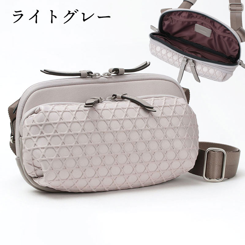 LAQUOH KAGOME ショルダーバッグ ライトグレー