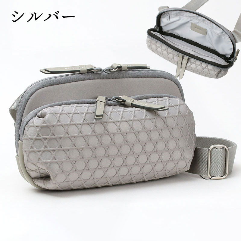 LAQUOH KAGOME ショルダーバッグ シルバー