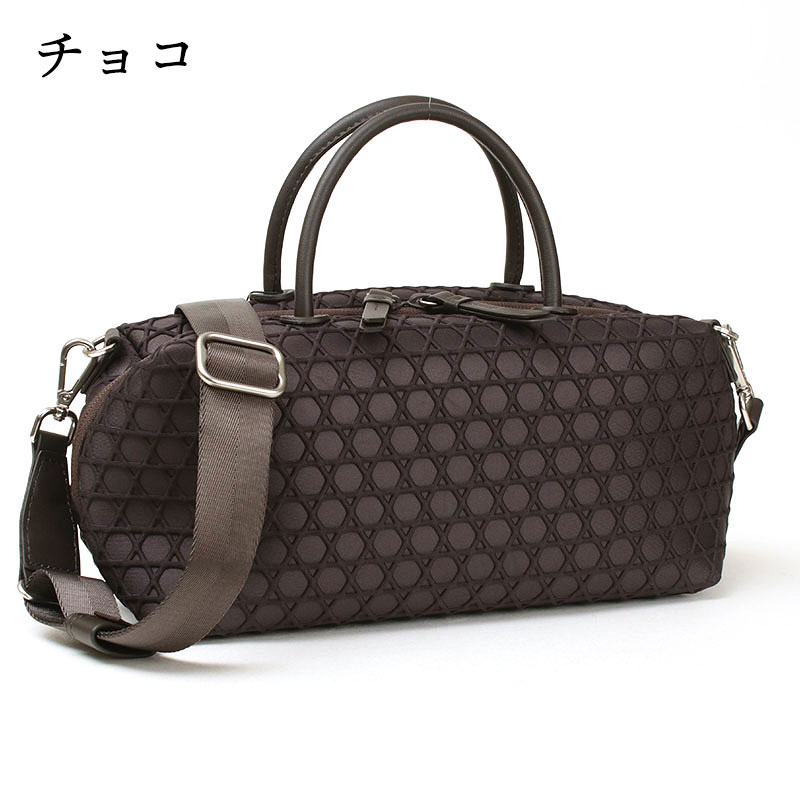 LAQUOH KAGOME ボストンバッグ チョコ