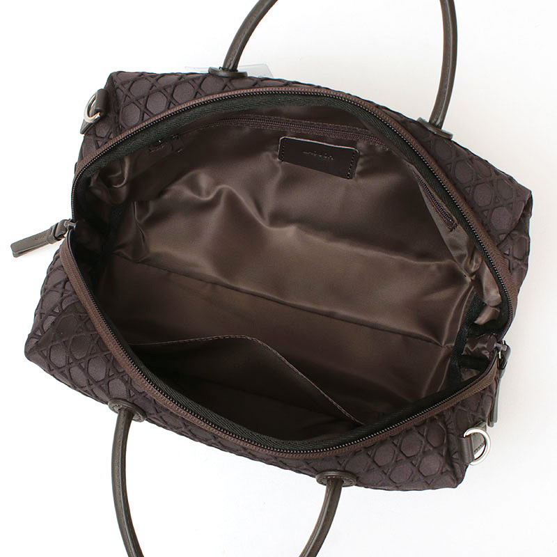 LAQUOH KAGOME ボストンバッグ チョコ内装