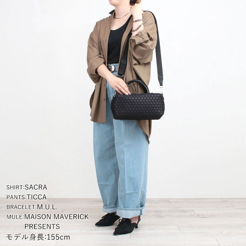 LAQUOH KAGOME ボストンバッグ コーディネート例