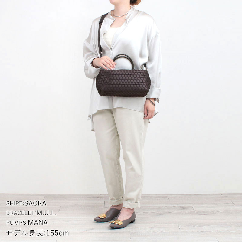 LAQUOH KAGOME ボストンバッグ コーディネート例