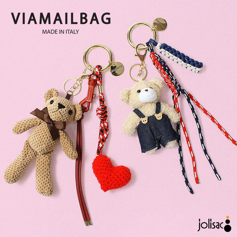 VIAMAILBAG（ヴィアメイルバッグ） バッグチャーム ベアー 編みぐるみ