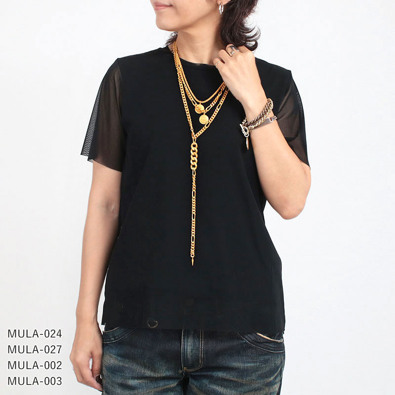 M.U.L. コインチェーンネックレス マットゴールド MULA-027 1st