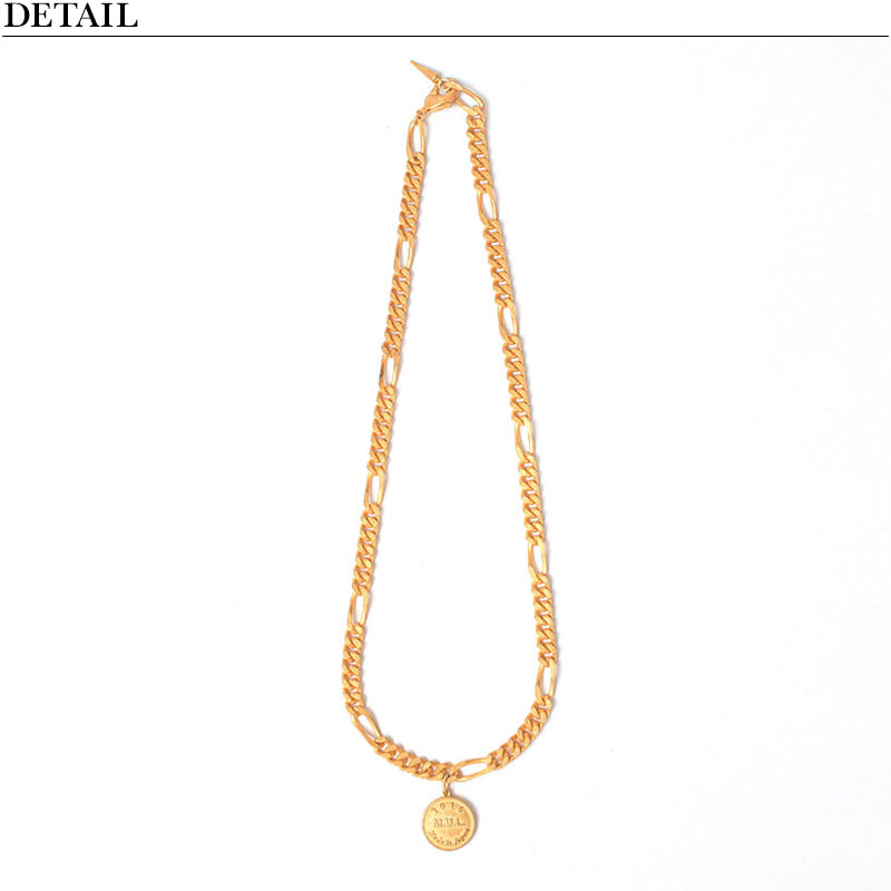 M.U.L. MULA024 チェーンネックレス マットゴールド48 M.U.L. コインチェーンネックレス マットゴールド MULA-027 1st